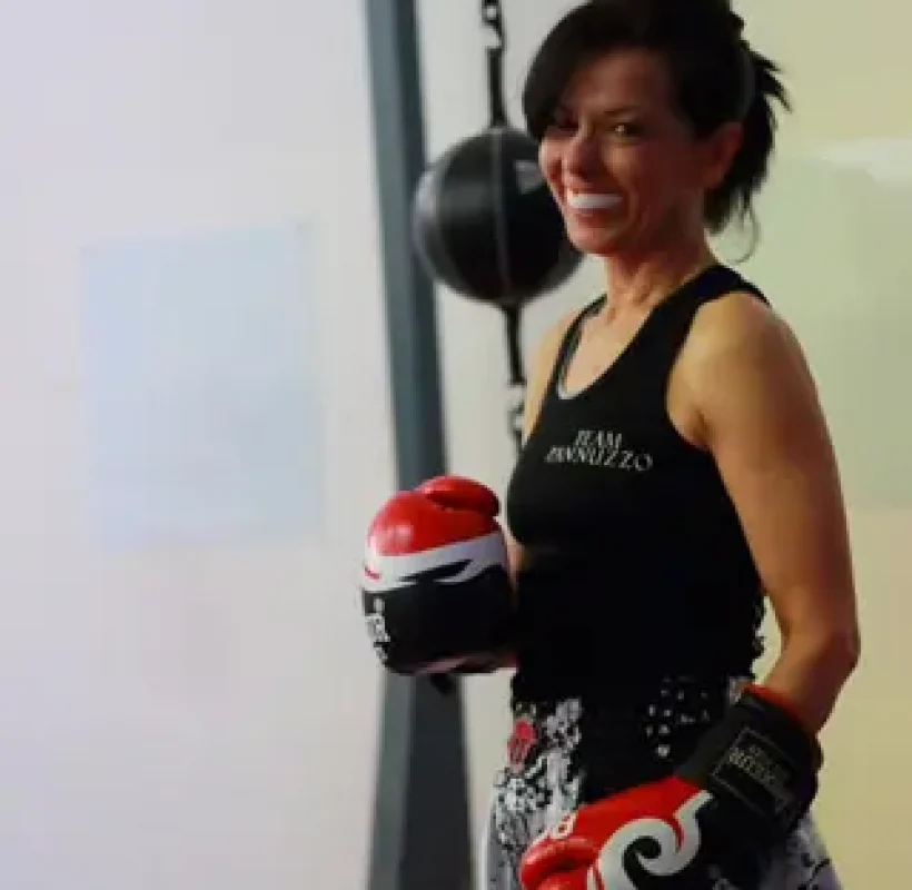 Kickboxing woman